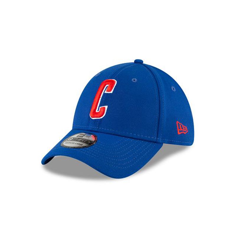 MLB Chicago Cubs Ligature 39Thirty Stretch Fit (FVL9944) - Blue New Era Caps